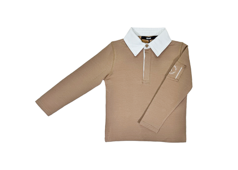 PATCHED POLO - BEIGE B11113
