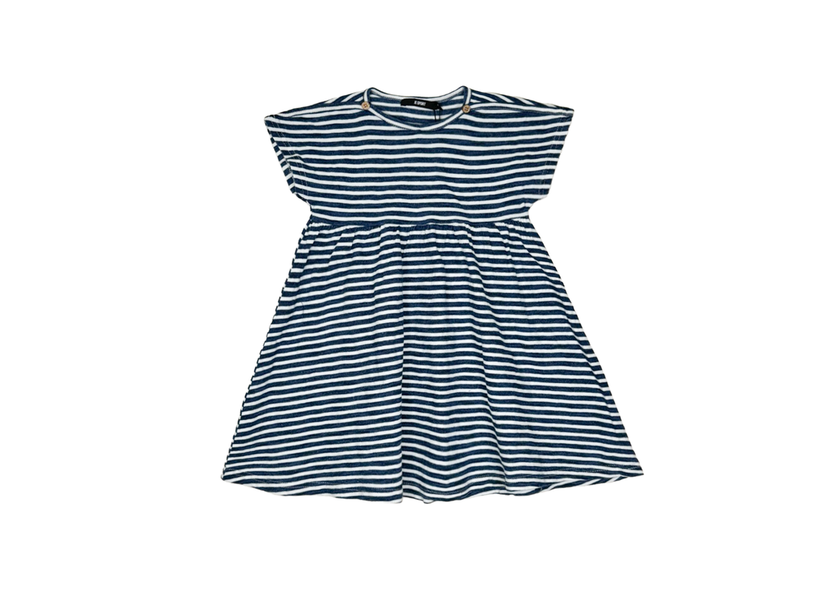 STRIPED DENIM DRESS - BLUE B2311 – TheCasualPlace