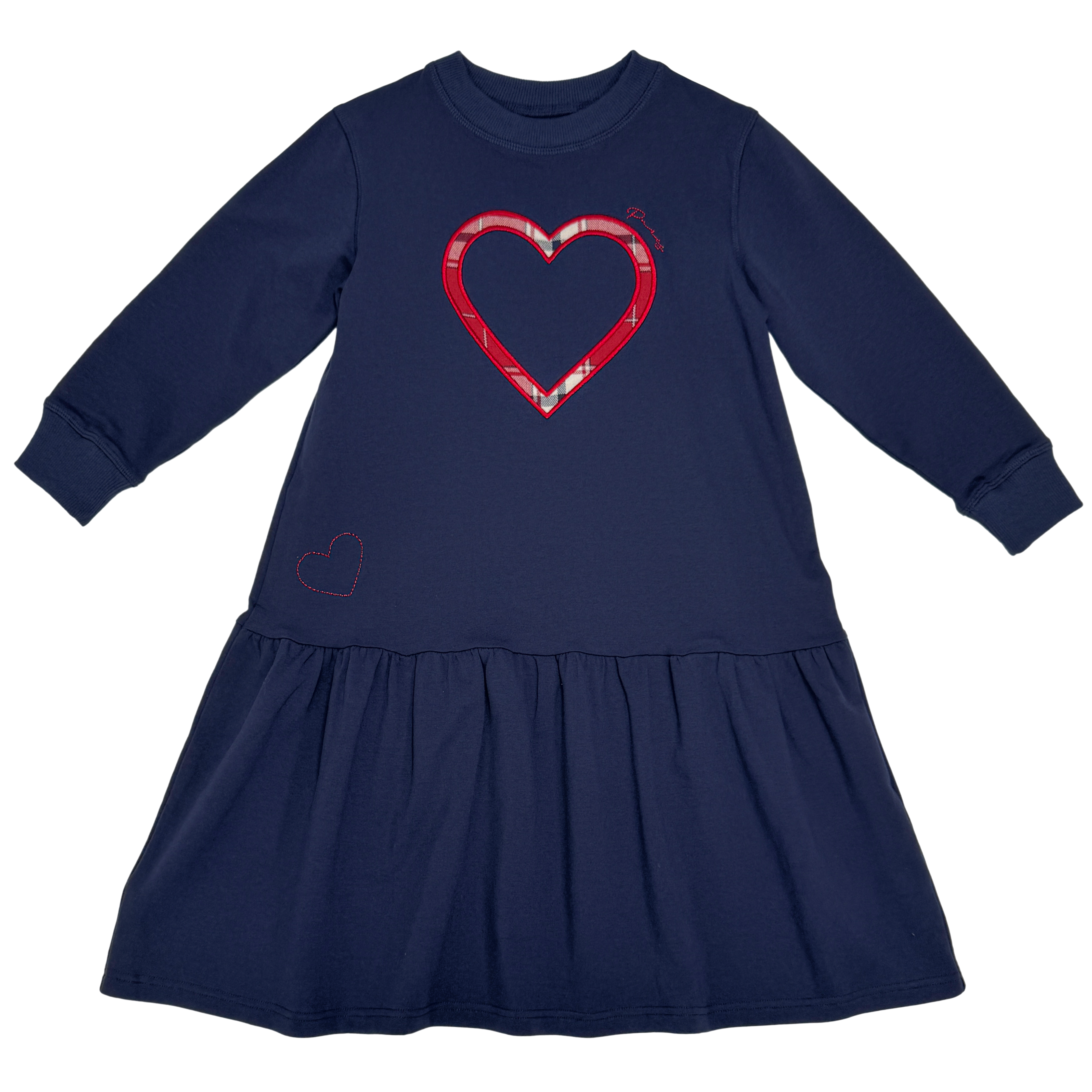 PLAID DRESS - NAVY FB2343 TheCasualPlace PLAID DRESS - NAVY FB2343 TheCasualPlace