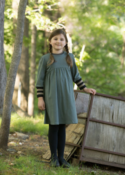 STRIPED_RIBBED_TRIM_DRESS_SAGE_COLOR_CASUAL_PLACE