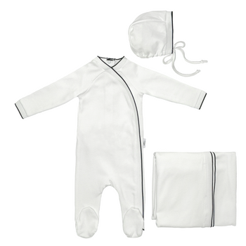 SCALLOPED LAYETTE SET - WTBLK L1711-S