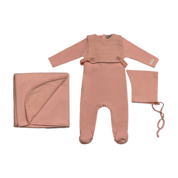QUILTED LAYETTE SET - PINK L2793-S
