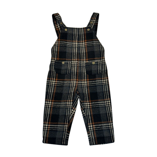 PLAID OVERALL - RUST T10911