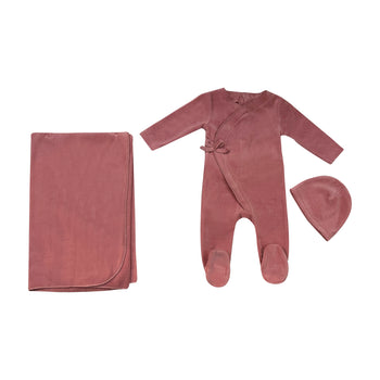 KIMONA_LAYETTE_SET_GIFT_BABY_SHOWER_GIRL_MAUVE_THE_CASUAL_PLACE