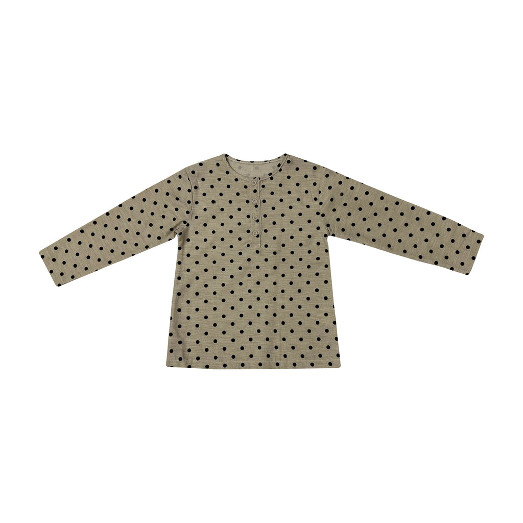 BOYS_SPORTY_TOP_POLKA_DOT_SHIRT_BEIGE_THE_CASUAL_PLACE