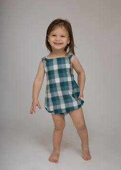 CHECKED OVERALL - GREEN B10812