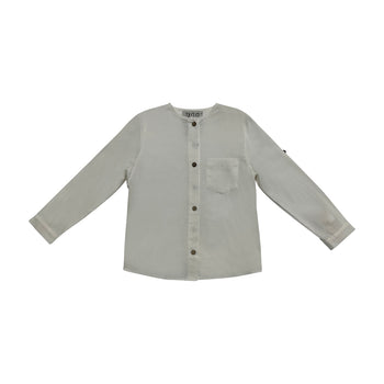 SOLID  SHIRT - WHITE T14813