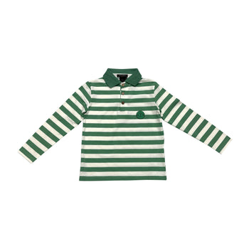 STRIPED RUGBY - GREEN B11820